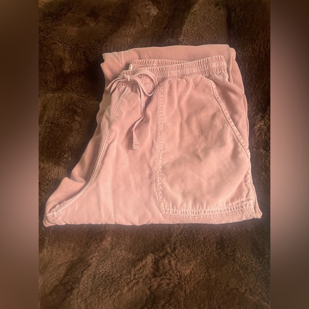 BILLABONG Beachy Keen Womens Casual Pants Dusty Peach Utility Drawstring - Picture 11 of 16
